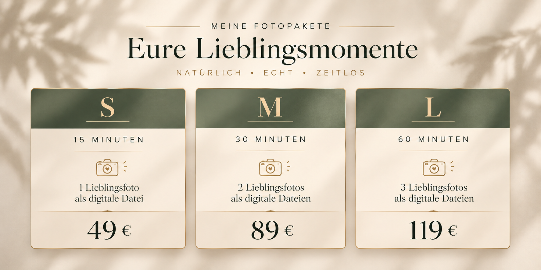 Preise. Schott Fotografie – Foto- & Videocontent für Unternehmen, Kitas, Schulen & Hochzeiten | Natalie Schott
