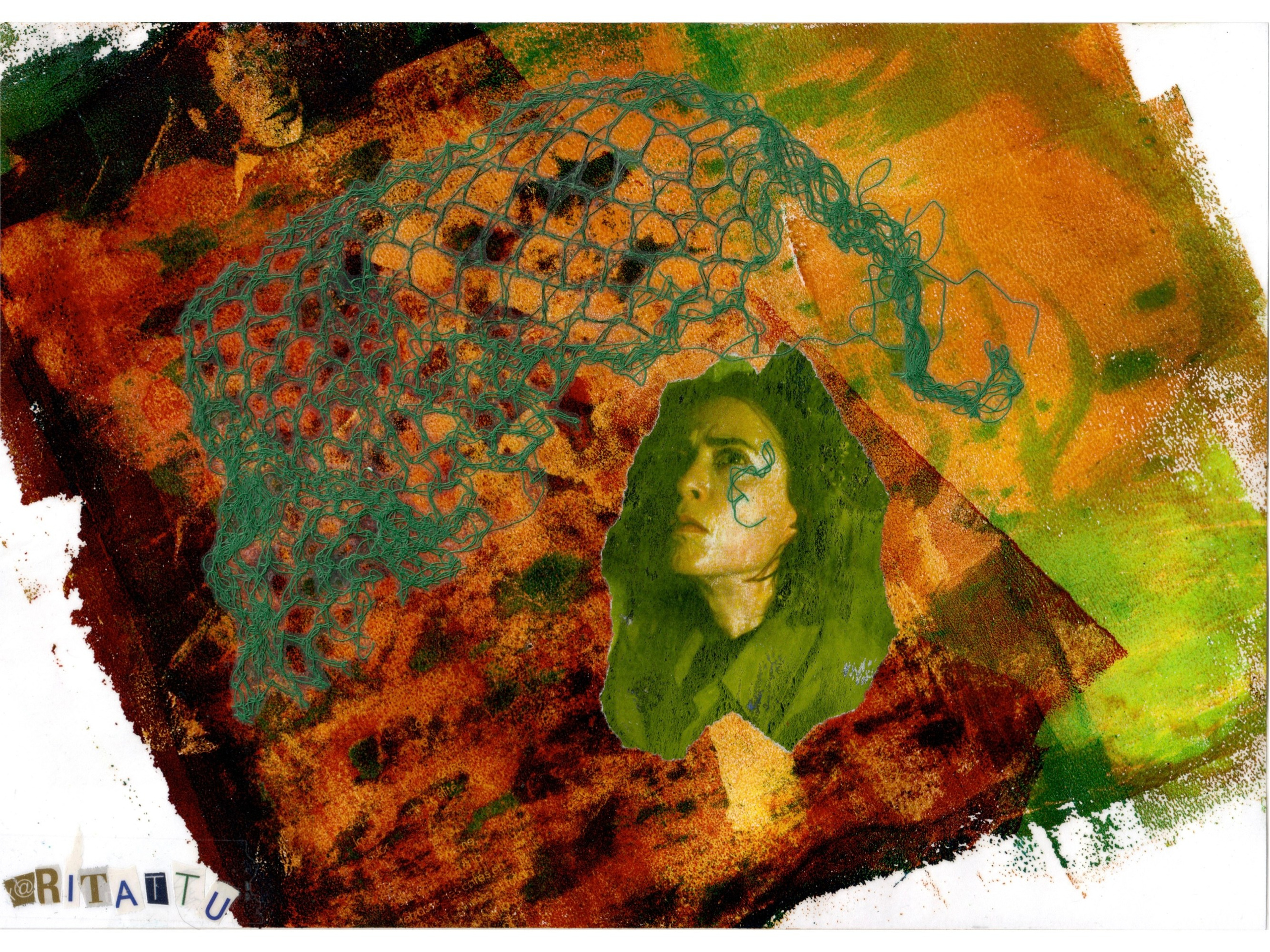 The trap. Rita Salnikova — Collage Artist and Visual Creator in Grenoble France