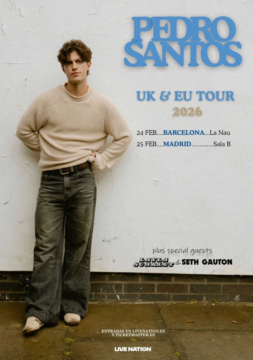 Pedro Santos — концерты в Барселоне и Мадриде: европейский тур 2026 и живой поп-саунд | FOTKAI