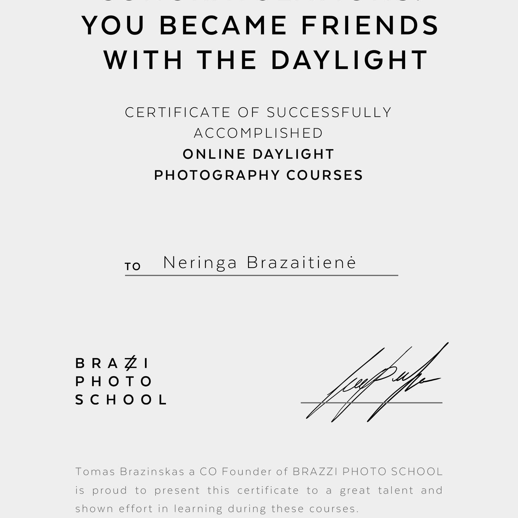 Susipažinkite su fotografe Neringa Brazaitiene