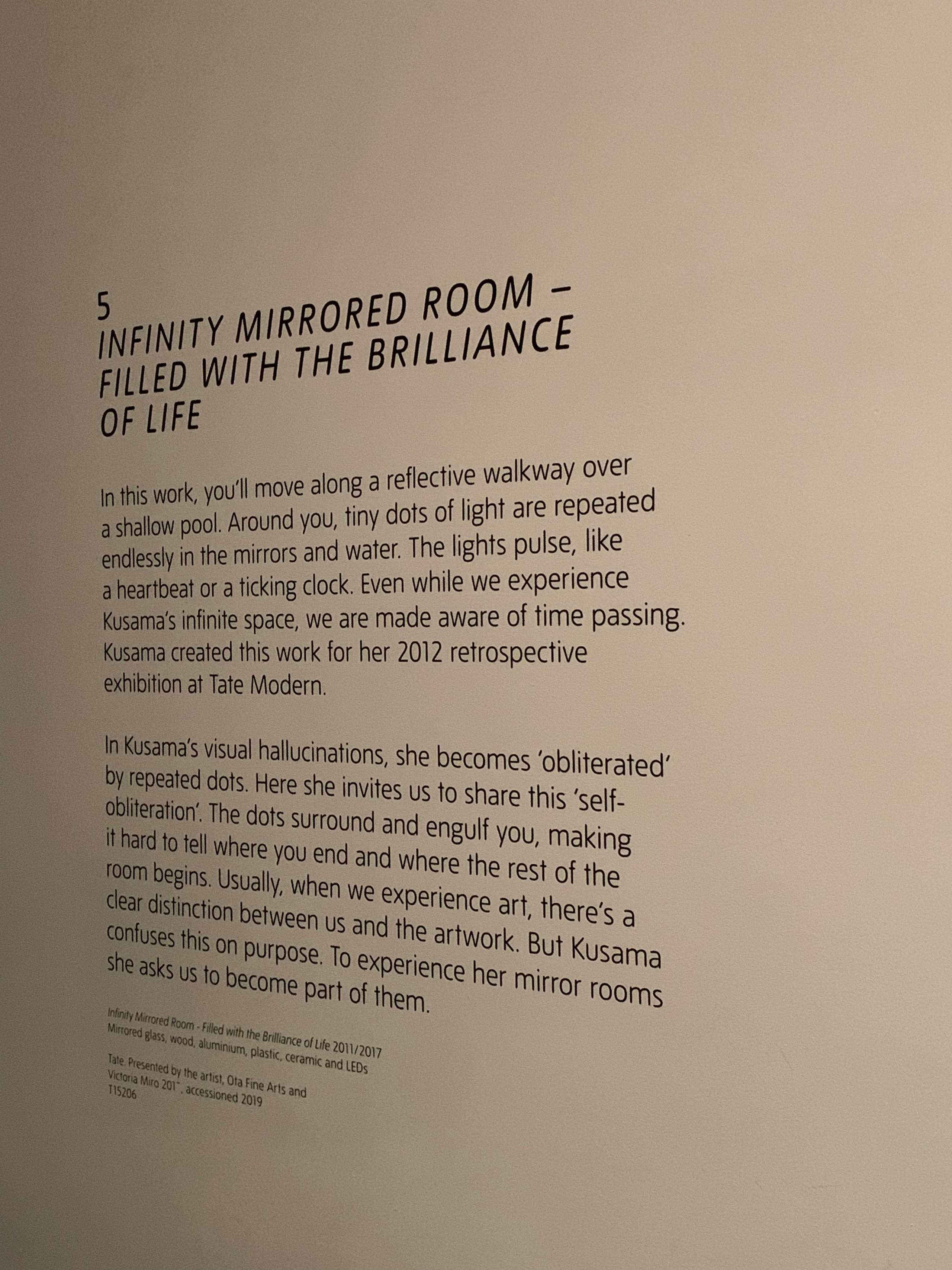 Kusama at Tate Modern. Victoria Dini. Art photography in London / Folkestone, UK