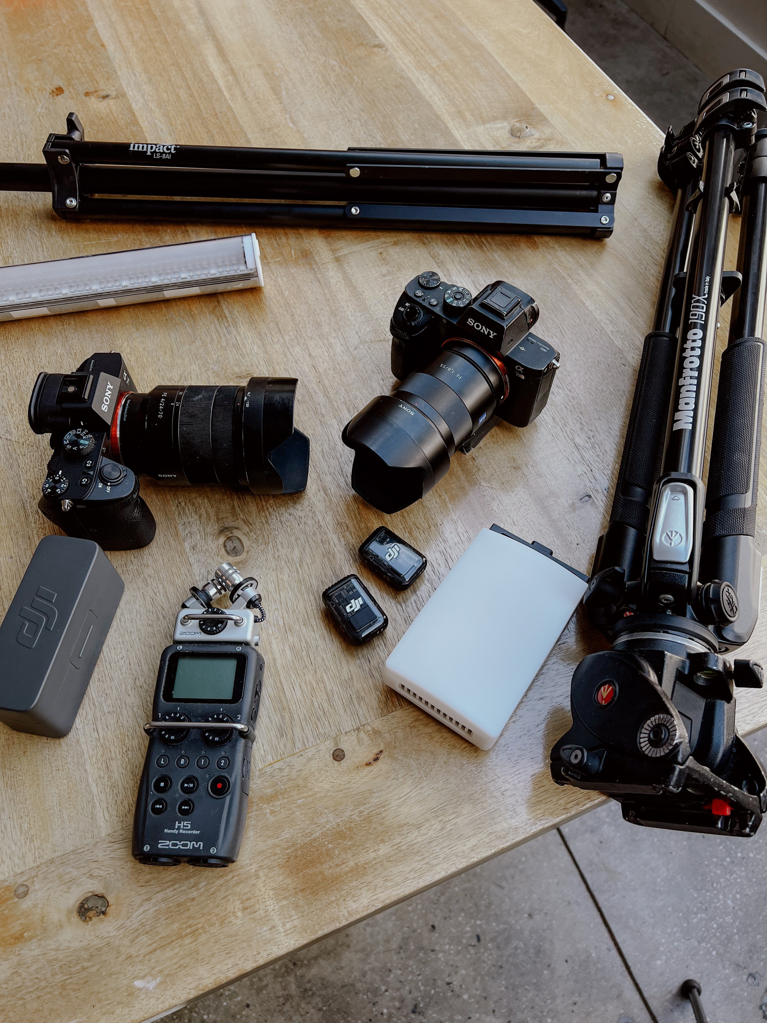 Gear. Videographer and photographer in New York // MAKAROV.VIDEO