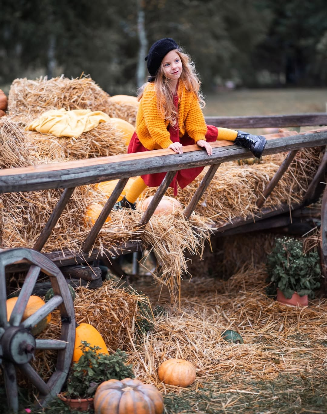 Осіння фотозйомка «Казкова осінь» з Даринкою. Сімейний та дитячий фотограф Київ, Ірпінь, Буча — Галина Пивоварова