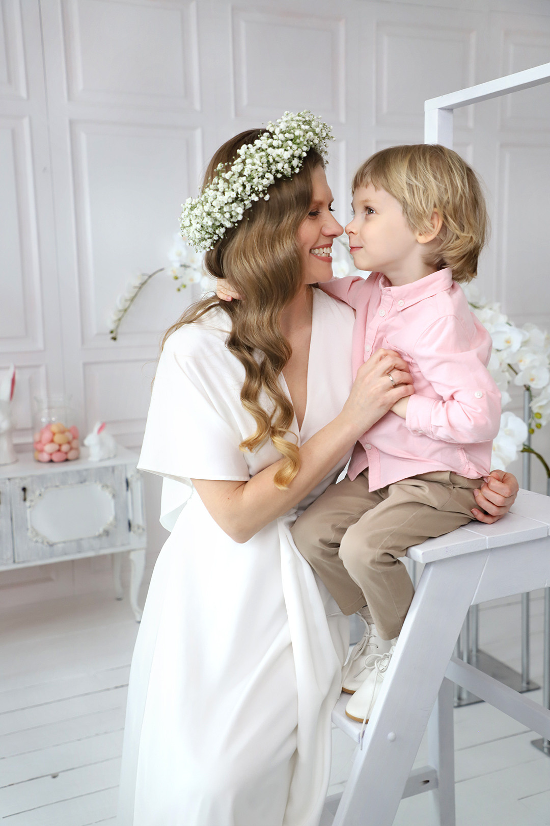 Великодня фотозйомка Ольги з Нікіткою та Настьоною. Сімейний та дитячий фотограф Київ, Ірпінь, Буча — Галина Пивоварова