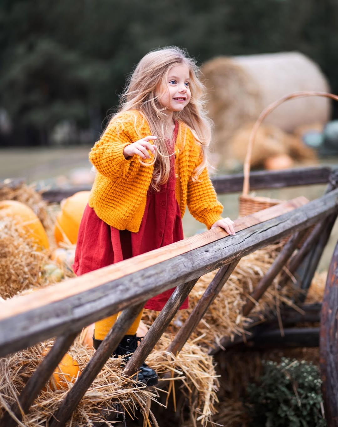 Осіння фотозйомка «Казкова осінь» з Даринкою. Сімейний та дитячий фотограф Київ, Ірпінь, Буча — Галина Пивоварова
