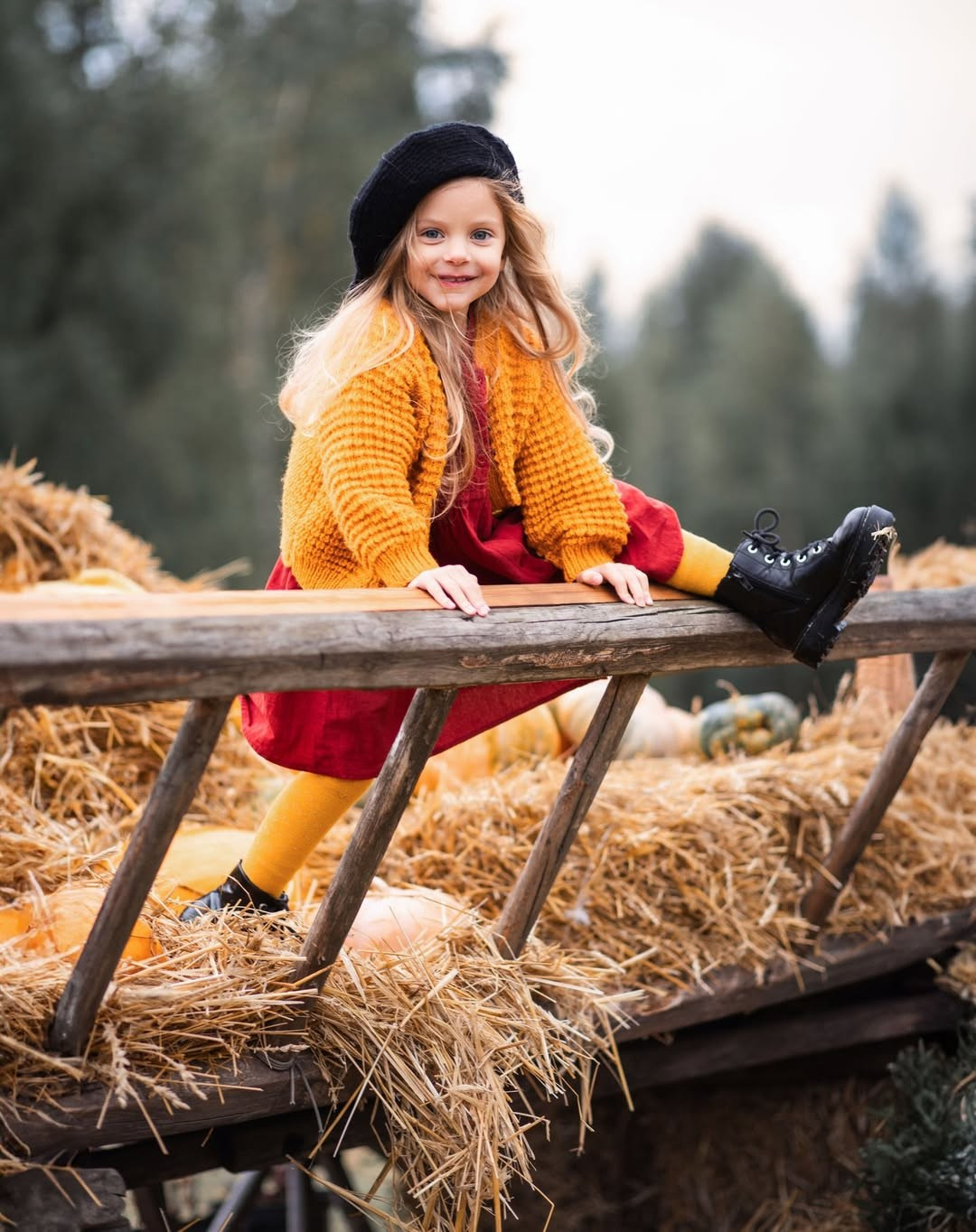 Осіння фотозйомка «Казкова осінь» з Даринкою. Сімейний та дитячий фотограф Київ, Ірпінь, Буча — Галина Пивоварова