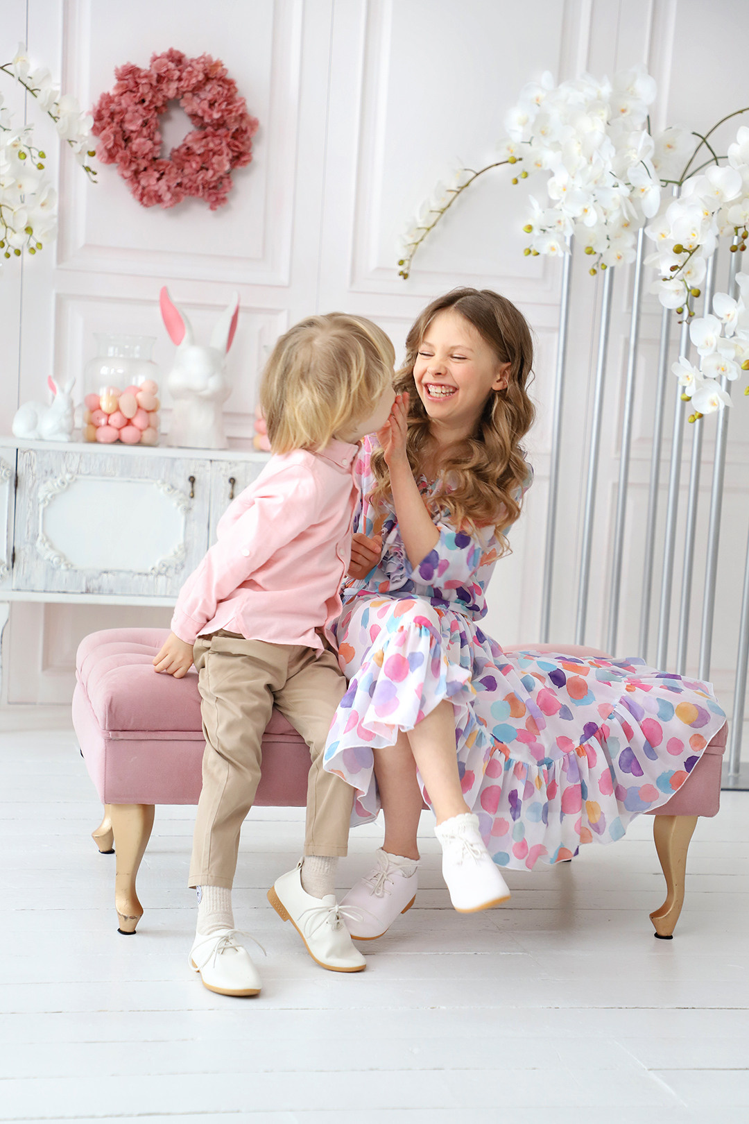 Великодня фотозйомка Ольги з Нікітою та Настьоною. Сімейний та дитячий фотограф Київ, Ірпінь, Буча — Галина Пивоварова