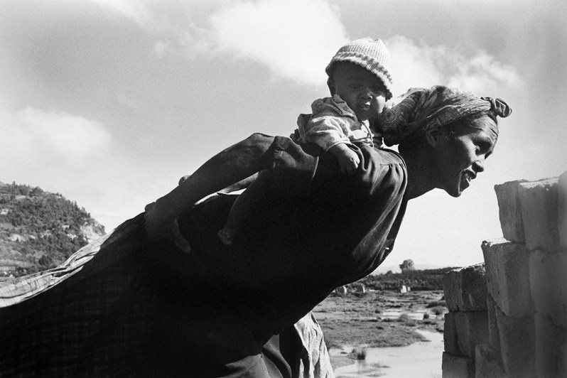 On Mum's back, Fianarantsoa, Republic of Madagascar. 2010