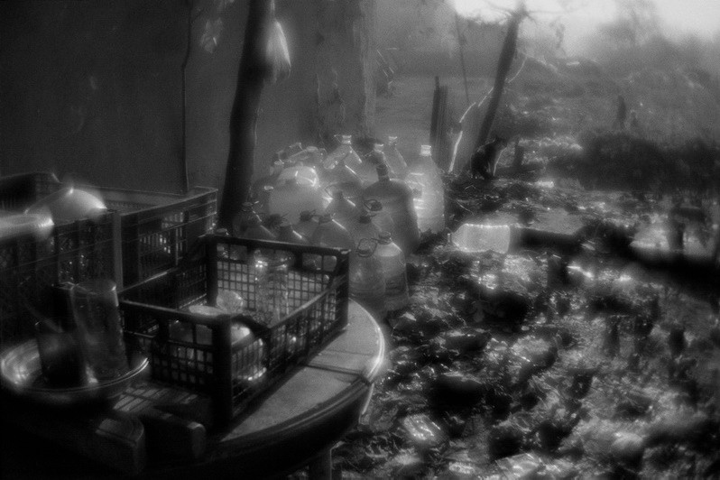 Gypsy backyard, Fener, Fatih district, Istanbul province, Marmara region, Turkey. November 2009