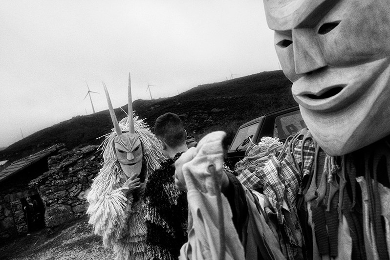 The “Caretos” during the “Ronda”, Lamego municipality, Viseu district, Trás-os-Montes region, Portugal. 2018