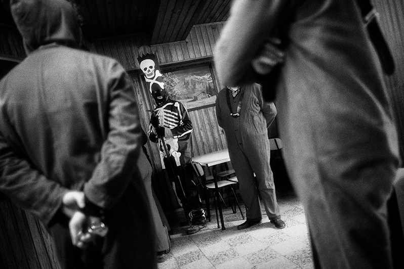 The “Morte” and “Diabos” looking for their victims, usually women, Vinhais municipality, Bragança district, Trás-os-Montes region, Portugal. 2018