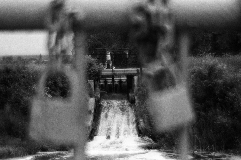 Плотина в посёлке Ачит, Свердловская область, Россия. Июль 2018