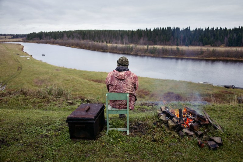 Chizhgora village, Mezensky district, Arkhangelsk region, Russia. August 2017