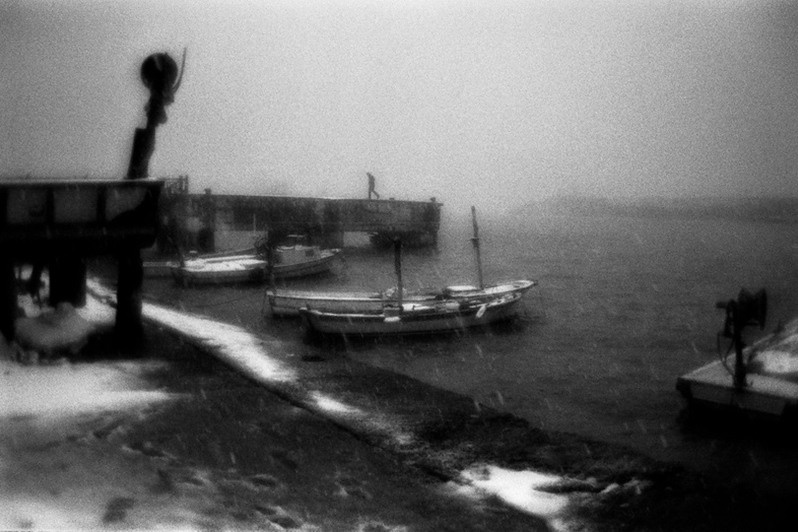 On the pier, Akçakoca, Düzce province, Turkey. January 2013