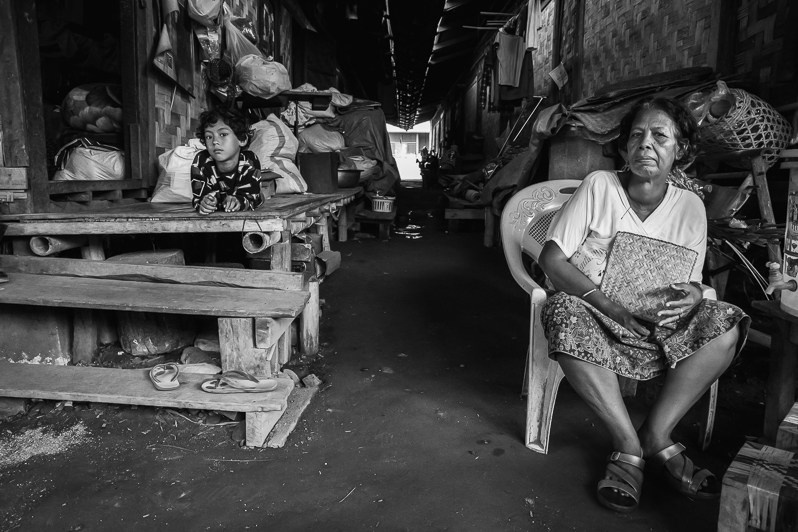 Ziun shelter in a camp for Kachin internally displaced persons, most of whom are of the Christian faith, Myitkyina, Kachin state, Myanmar. September 2019