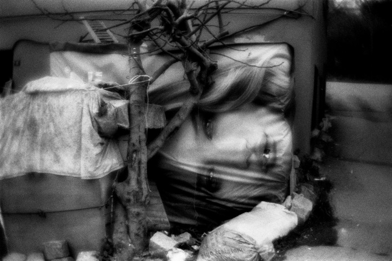 Backyards of Eyüp, Eyüp district, Istanbul, Turkey. January 2013