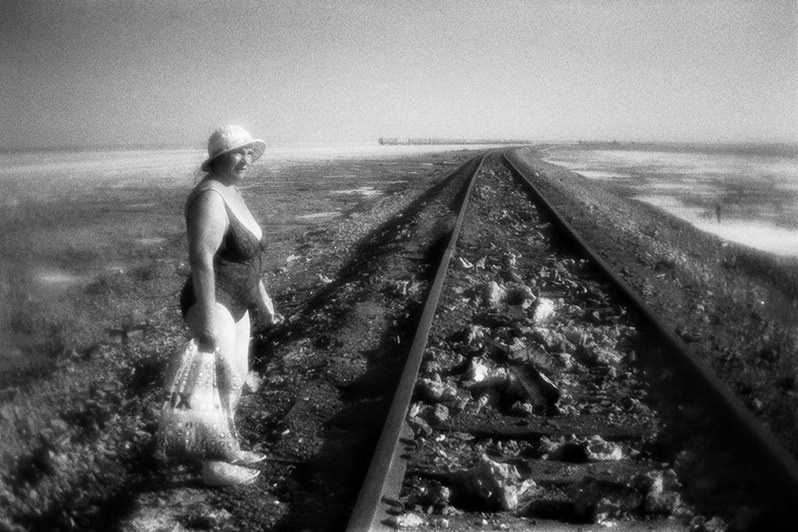 Солёное озеро Баскунчак, Астраханская область, Россия. Сентябрь 2017