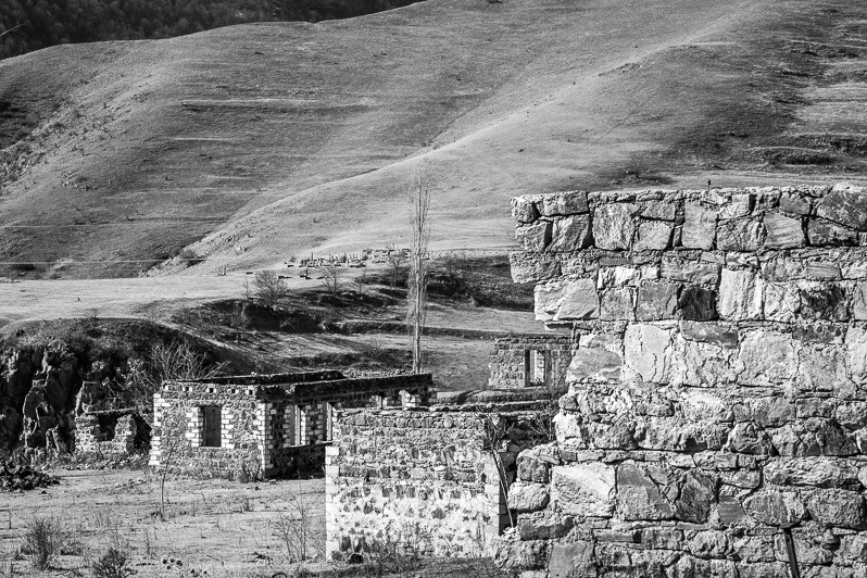 Remains, Karvachar, Shahumyan district, Nagorno Karabakh Republic. February 2014