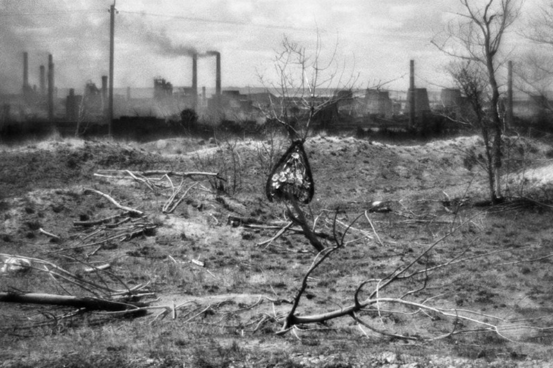 Около Новотроицкого металлургического комбината, Новотроицк, Оренбургская область. Россия. Июль 2018