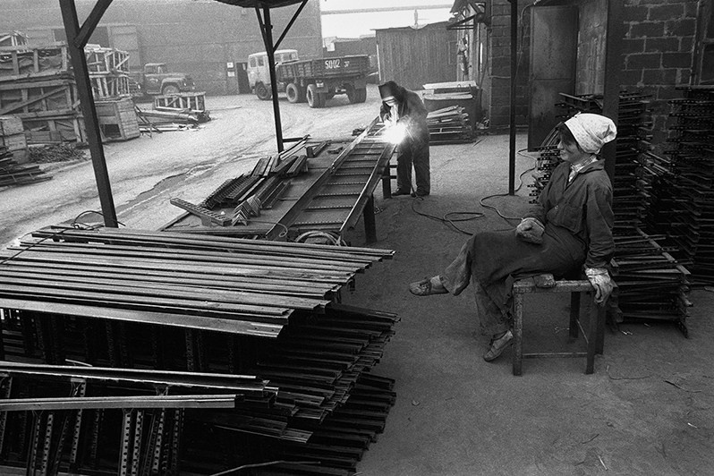 Сварочные работы. Завод Запорожсталь, Запорожье, УССР. 1988