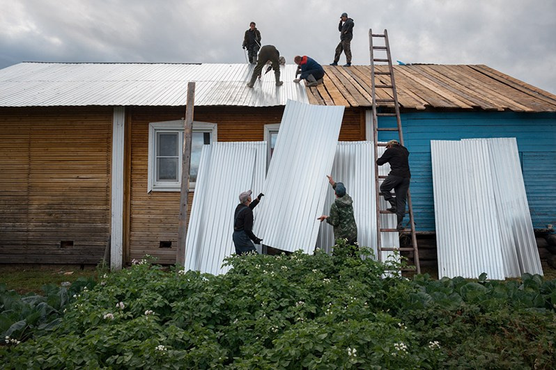 Vazhgort village, Udorsky district, Komi Republic, Russia. 2020