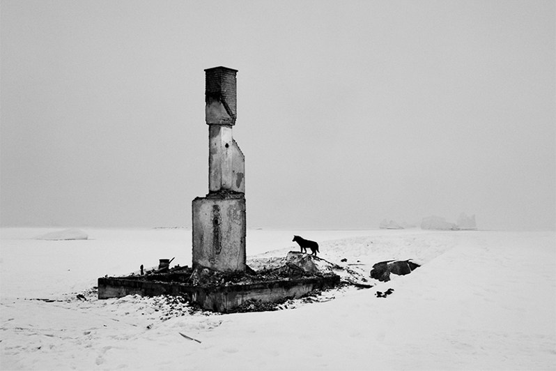 An Old Woman’s House Burned Down, Sermiliqaq, Greenland, Kingdom of Denmark. 1997