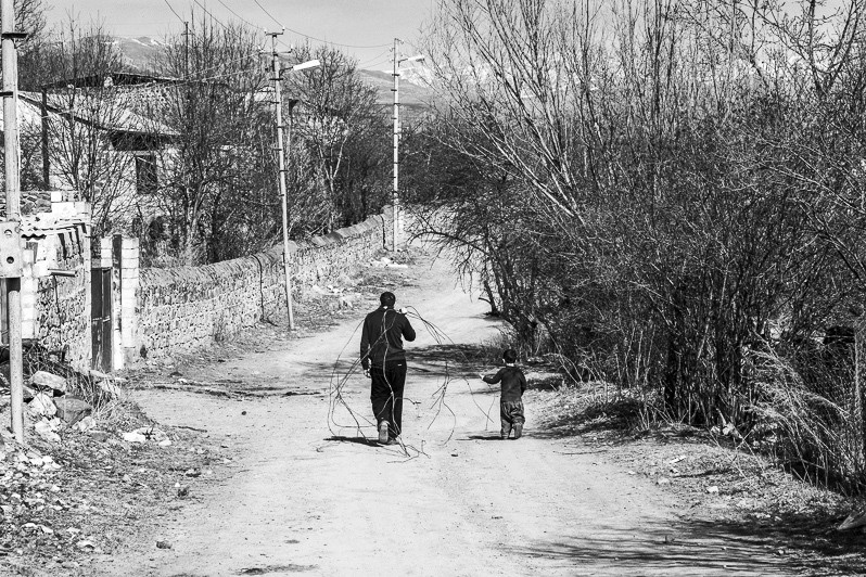 Helping, Karvachar, Shahumyan district, Nagorno Karabakh Republic. February 2014