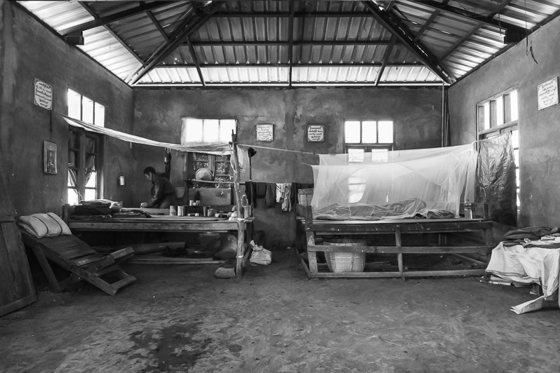 Temporary IDP camp for displaced persons from Myebon and Minbya, Maut Thein Monastery IDP Camp, Rakhine state, Myanmar. February 2020