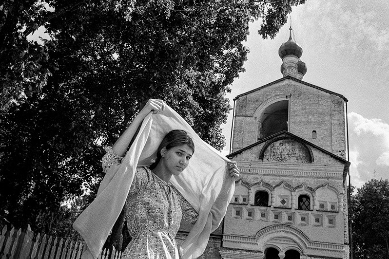 Borisoglebsky urban-type settlement, Yaroslavl region, Russia. July 2021