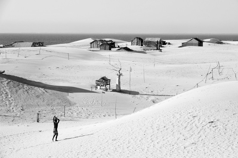 A fishing village in the dunes, Sarodrano village, Ambatomainty district, Melaky region, Mahajanga province, Republic of Madagascar. 2009