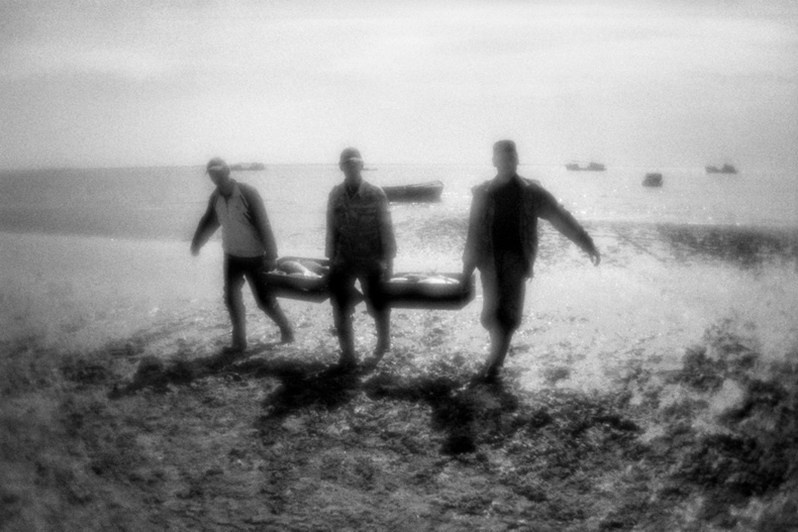 Рыбаки на Цимлянском водохранилище, станица Суворовская, Волгоградская область, Россия. Сентябрь 2019