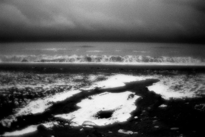 Black Sea shore near Akçakoca, Turkey. January 2013