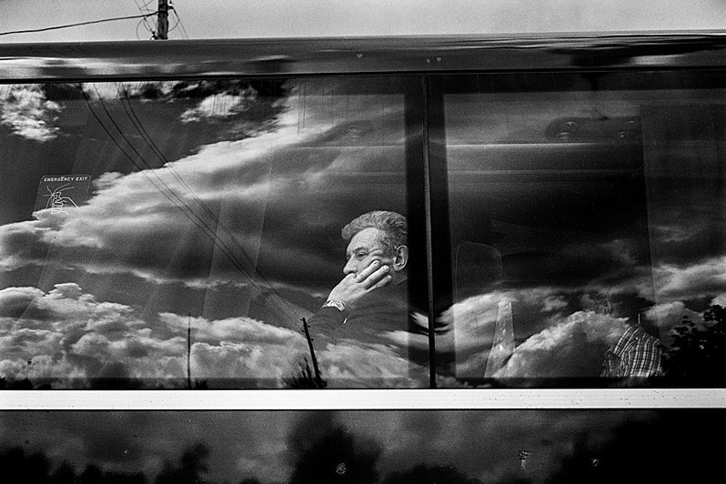 Bus window, Kalyazin, Tver region, Russia. 2013