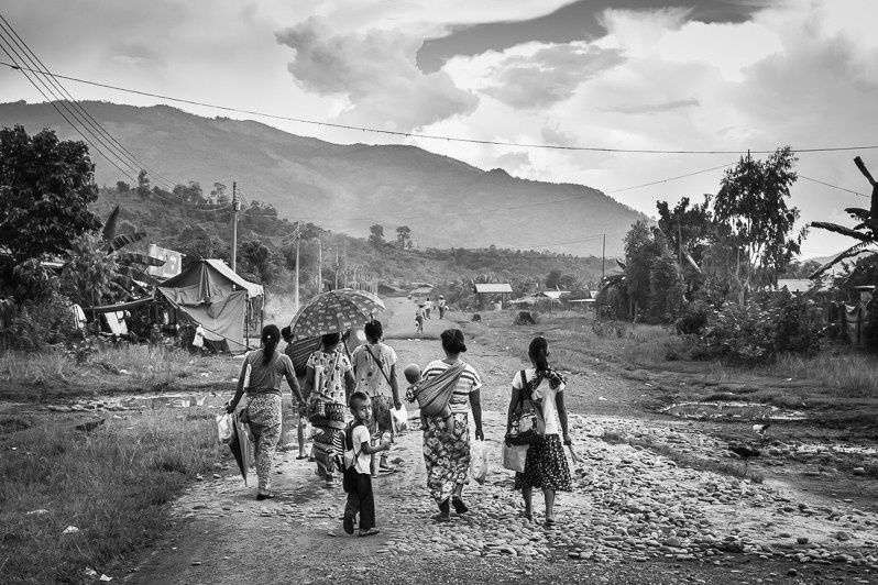 Village for returnees Ngwi Pyaw San Pya, Myitkyina district, Kachin state, Myanmar. September 2019