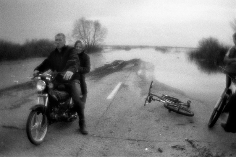 Весенний паводок, Воскресенский район, Московская область, Россия. Апрель 2012