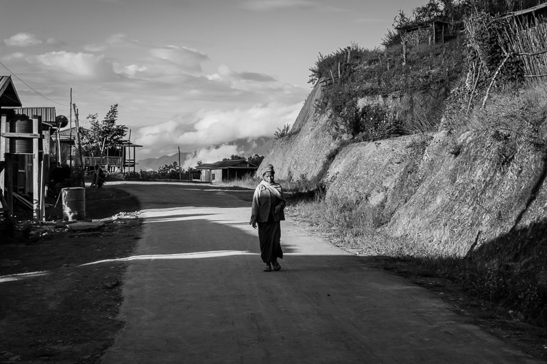 Tisena village in Lautu, a region in central Chin State, Myanmar. September 2022