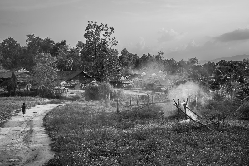 Lae Gho IDP camp recently established for persons of the Karen ethnic minority fleeing persecution and military attacks in their villages, Kayin state, Myanmar. June 2022