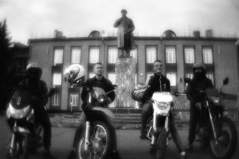 Вечер в центре посёлка Ува, Удмуртская Республика, Россия. Июль 2018