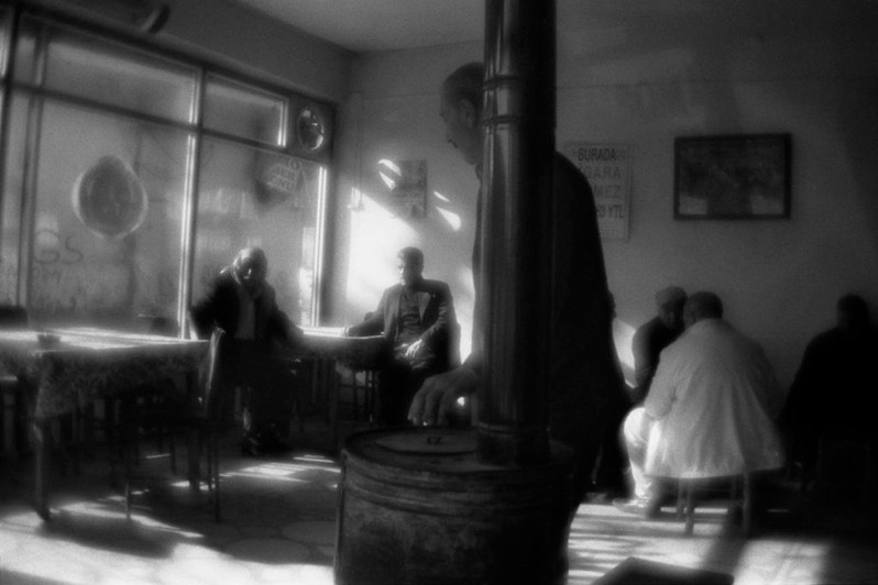 In a teashop in Diyarbakır, Southeastern Anatolia region, Turkey. January 2011