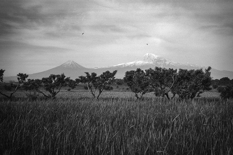 View of Ararat, Ararat valley, Armenia. 2014