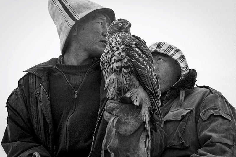 Falconry on Lake Issyk-Kul, Kyrgyzstan. 1994 © Oleg Klimov