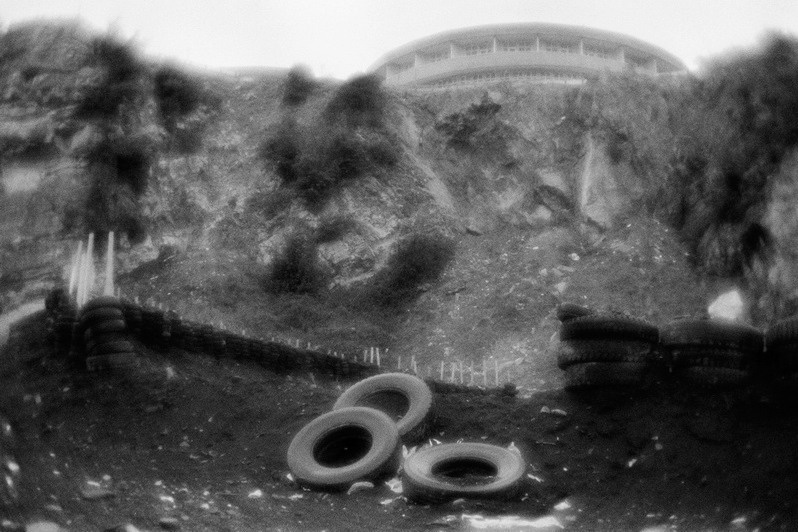 Shooting-ground on the beach, near Zonguldak, Turkey. January 2008