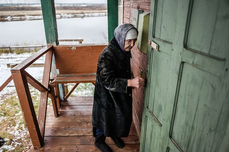 Leshukonskoe village, Arkhangelsk region, Russia. October 2017