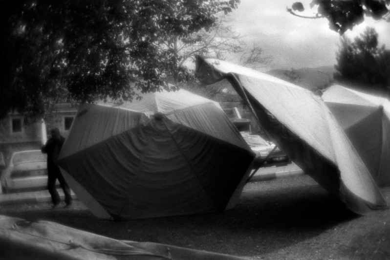 The umbrellas, Tokat, Turkey. November 2014