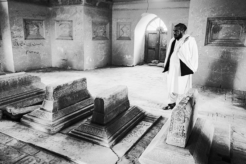 Afghan tourists at the mausoleum of Sultan Mahmud, Ghazni, Afghanistan. 2024