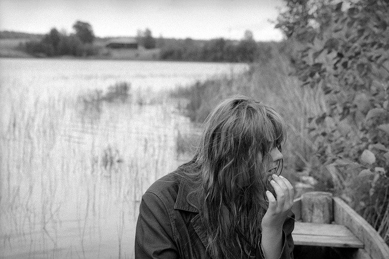 Вечер на Колодозере, деревня Погост, Пудожский район, Карелия, Россия. Август 2007