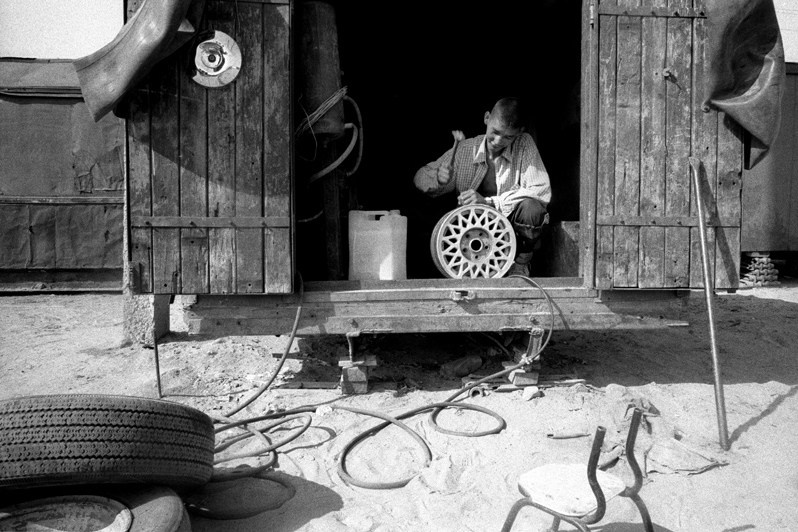 The mechanic, Aralsk, Kyzyl-Orda region, Kazakhstan. August 2001