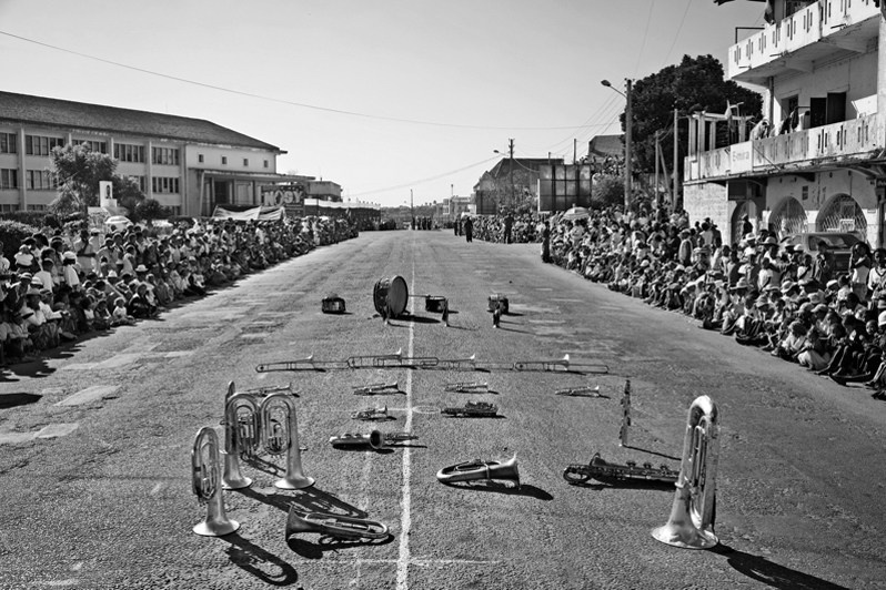 Fanfare at rest, Fianarantsoa, Republic of Madagascar. 2011