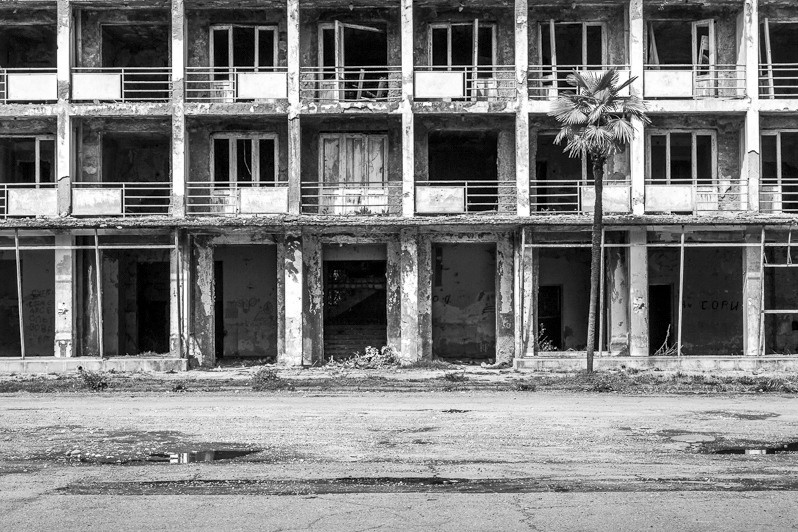 Vacant, South Caucasus, Republic of Abkhazia. March 2014