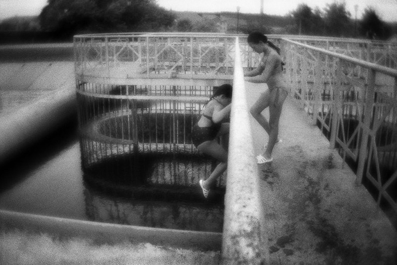 Плотина в селе Уинское, Пермский край, Россия. Июль 2018